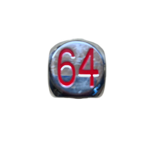 Chrome Doubling Cube Red 30mm