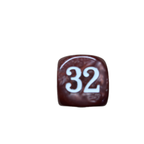 Pearlized Doubling Cube (30mm) Amber